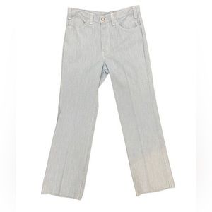 Vintage Levi’s Pinstripe Pants Light Grey USA Made
